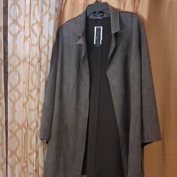 Premise Jackets & Blazers - Premise Charcoal Gray Trench Coat
